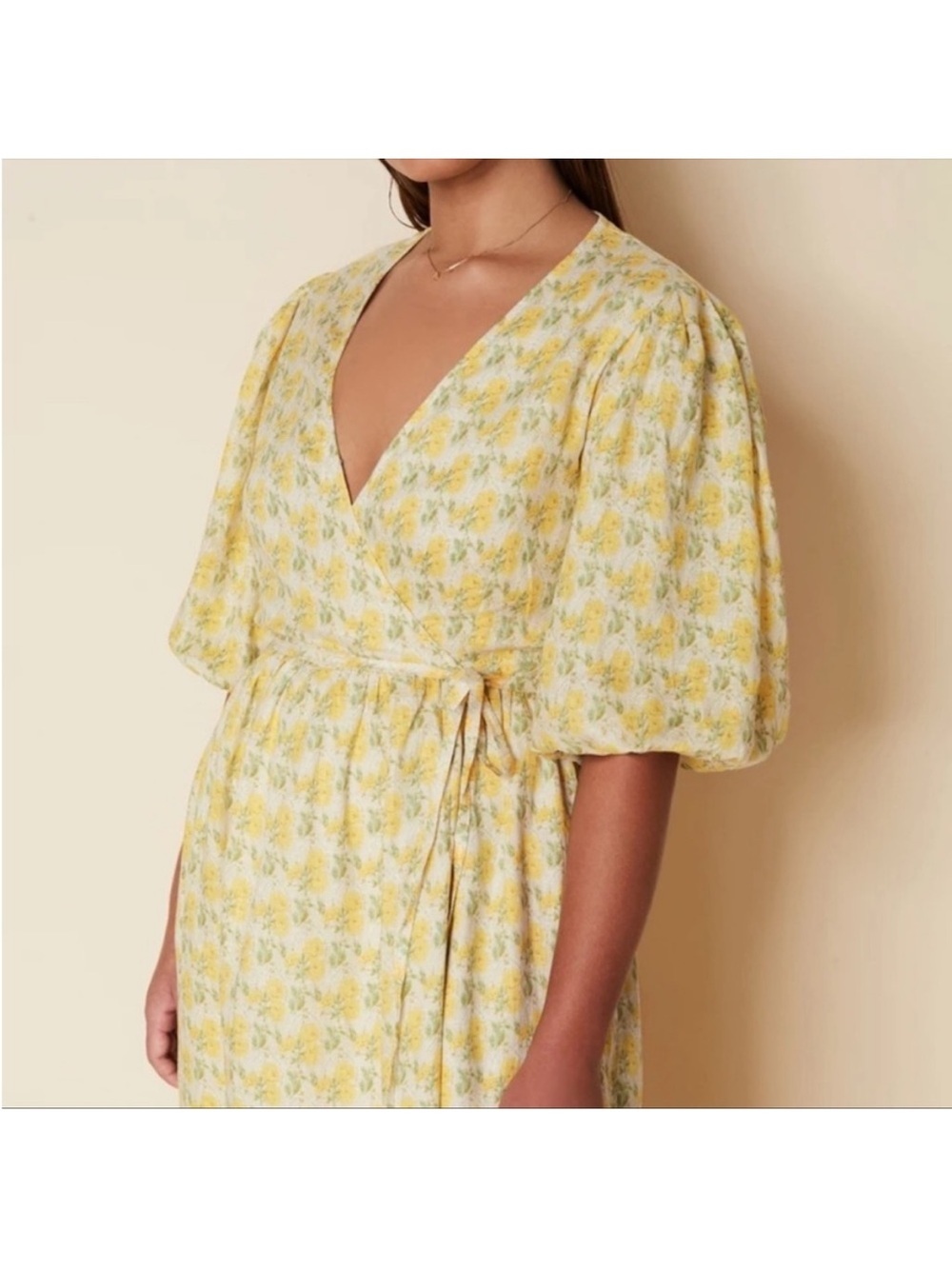 Faithfull the Brand Thulla floral-print linen wrap midi dress - Picture 3 of 6